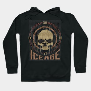 Iceage Vintage Skull Hoodie